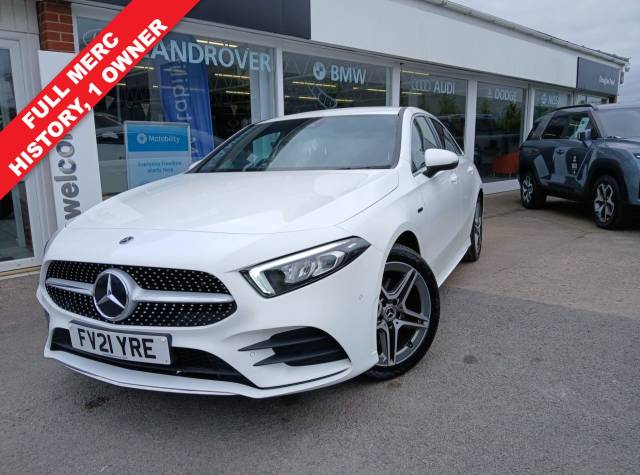 Mercedes-Benz A Class 1.3 A250e 15.6kWh AMG Line (Executive) Saloon 4dr Petrol Plug-in Hybrid 8G-DCT Euro 6 (s/s) (218 ps) Saloon Hybrid WHITE