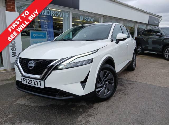 Nissan Qashqai 1.3 DIG-T MHEV Acenta Premium SUV 5dr Petrol Hybrid Manual Euro 6 (s/s) (140 ps) SUV Hybrid WHITE