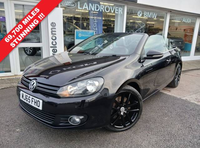 Volkswagen Golf 2.0 TDI BlueMotion Tech GT Cabriolet 2dr Diesel Manual Euro 5 (s/s) (140 ps) Convertible Diesel BLACK