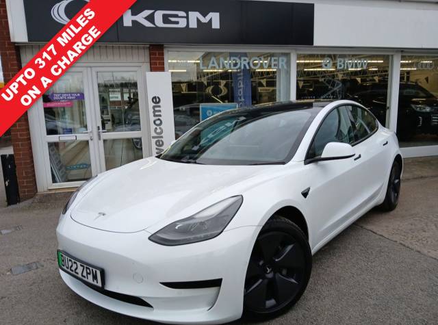 Tesla Model 3 Standard Range Plus Saloon 4dr Electric Auto RWD (241 bhp) Saloon Electric WHITE