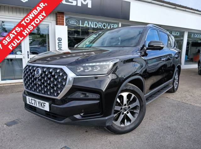 SsangYong Rexton 2.2D Ultimate SUV 5dr Diesel T-Tronic 4WD Euro 6 (202 ps) All Terrain Diesel BLACK