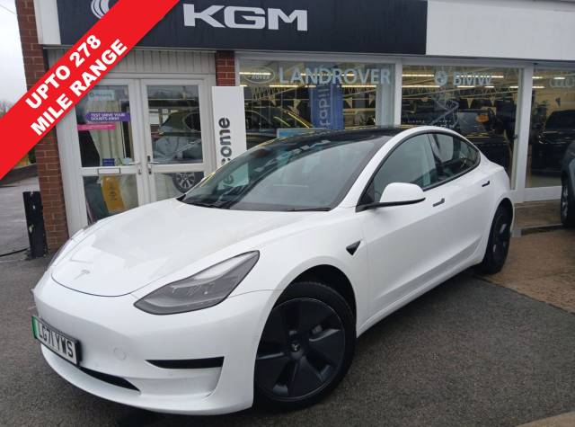 Tesla Model 3 Standard Range Plus Saloon 4dr Electric Auto RWD (241 bhp) Saloon Electric WHITE